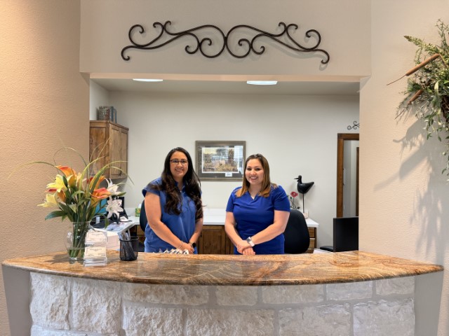 Cooksey Dental staff gathered in the office