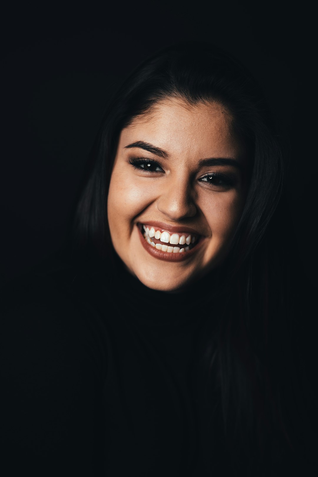 Smiling dental patient