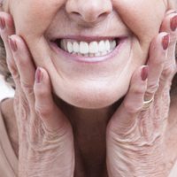 Smiling dental patient