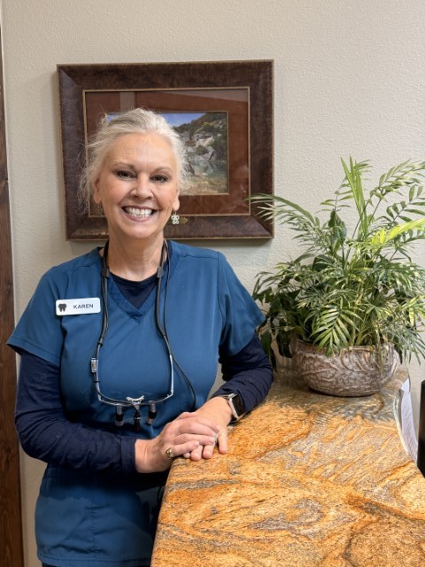Karen dental hygienist at Cooksey Dental