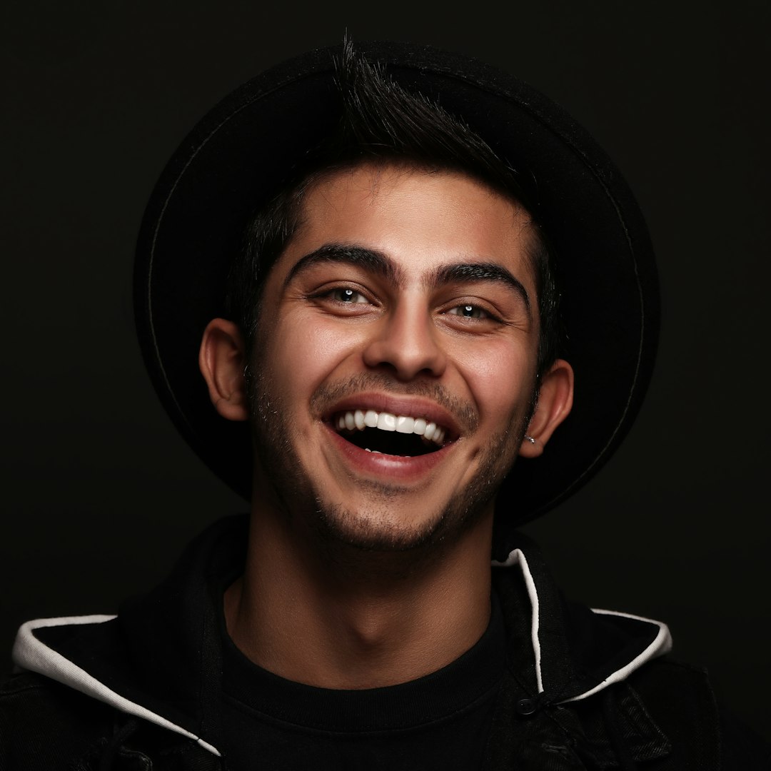 Smiling dental patient